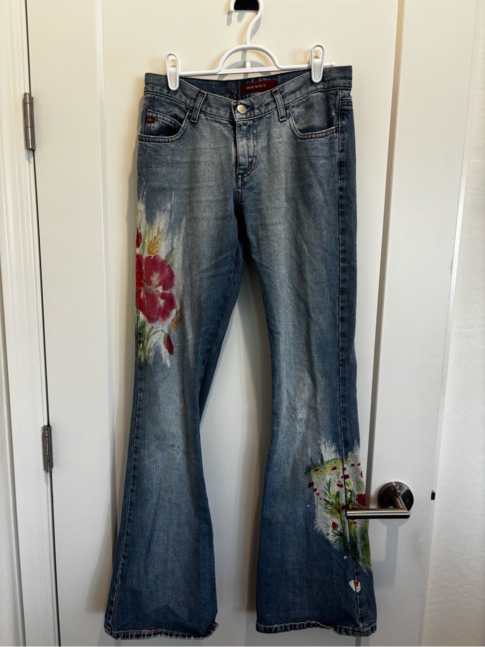 Miss Sixty Women’s Flared Painted Jeans - Size 27